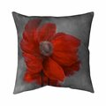 Begin Home Decor 26 x 26 in. Red Flower in the Wind-Double Sided Print Indoor Pillow 5541-2626-FL144